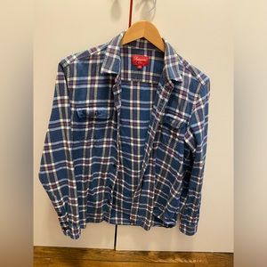 SUPREME Flannel Rare Sz Medium